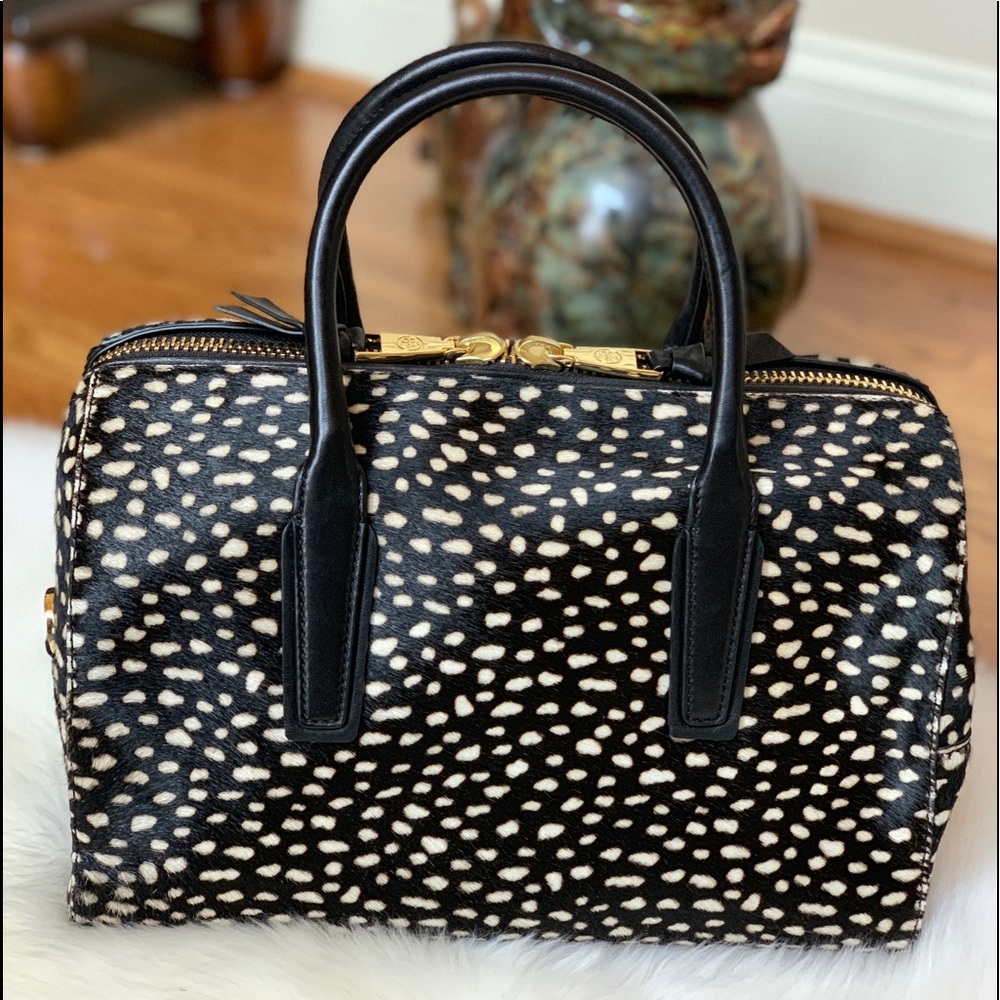 Tory Burch calf hair tote